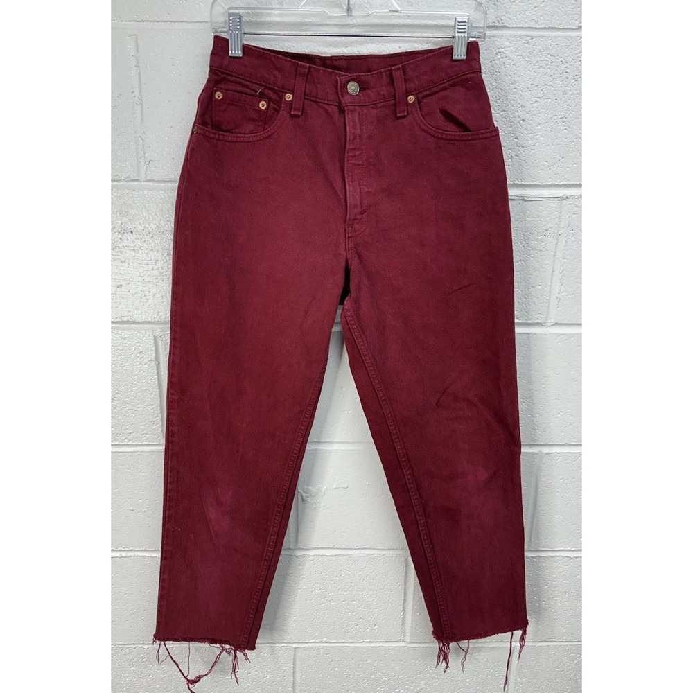 Levi's 550 Tapered Leg Jeans‎ Red Vintage 90s USA / Women's 27